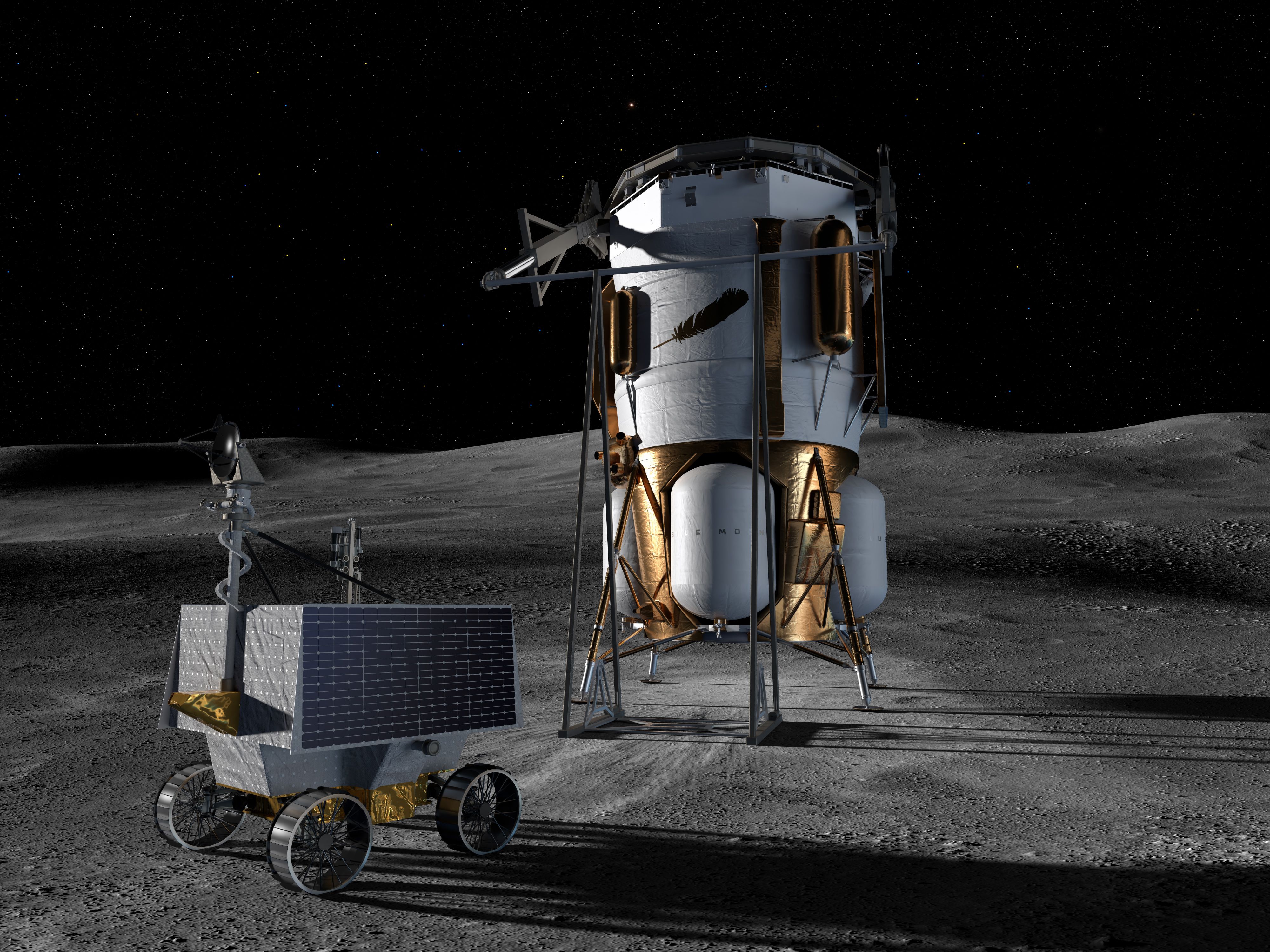 Jeff Bezos’ Blue Origin Wins Contract to Take NASA Rover to the Moon